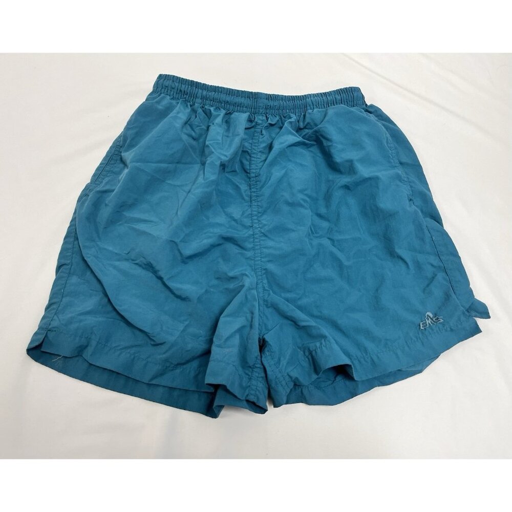 Men’s Vintage Turquoise EMS Lined Swim Shorts Small 🤍